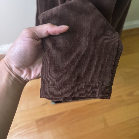Appleseeds Women’s VTG Corduroy Shirt Petite Dark Academia Preppy Brown 12P - Picture 13 of 16